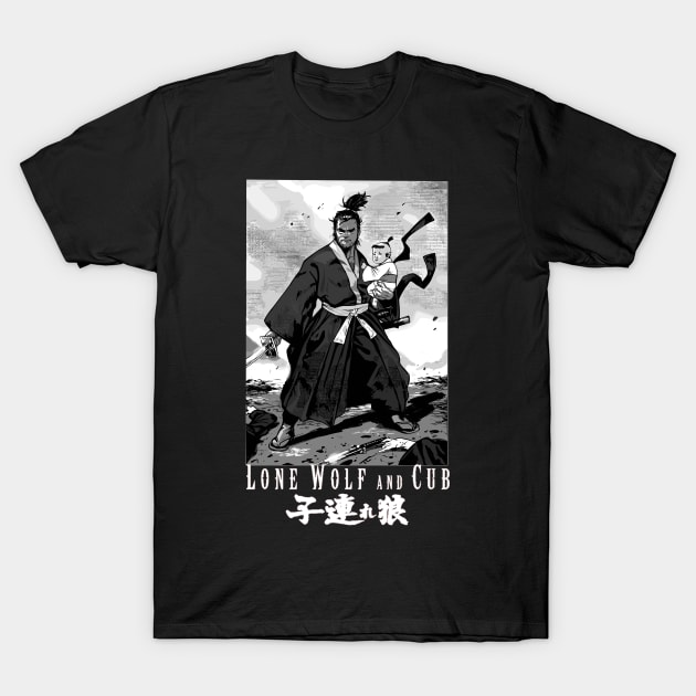 lone wolf and cub T-Shirt by Sparkledoom